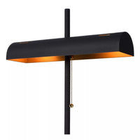 Lampe de table Lucide Glendale, 2xE27, compatible LED, Noir avec accents or mat, IP20, CE RoHS