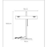 Lampe de table Lucide Glendale 2xE27 noir LED 220-240V AC