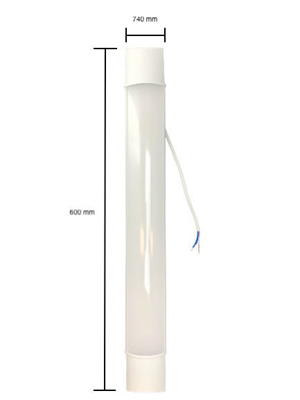 Réglette LED Spectrum 60cm 18W armature pour éclairage d'ambiance blanc chaud