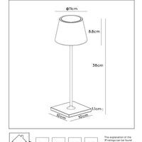 Lampe LED Lucide 1521 lumens utiles, 3000K, 10.5W, remplacement 1250W, aluminium or mat