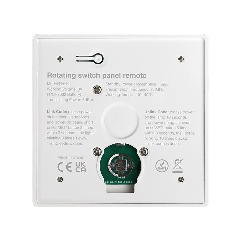 Mi-Light wireless dimmer wall control CCT white 220-240V IP20
