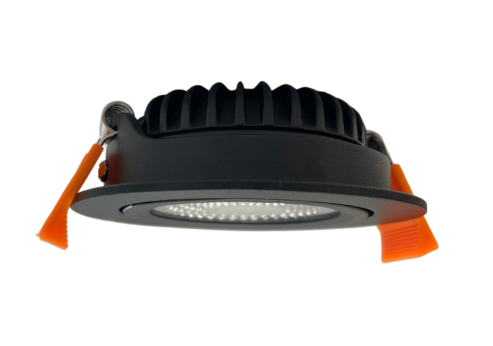 Spot encastrable LED 85mm ip65 noir 5w dim to warm pour salle de bain