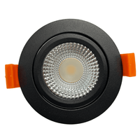 Spot encastrable LED 85mm ip65 noir 5w dim to warm pour salle de bain