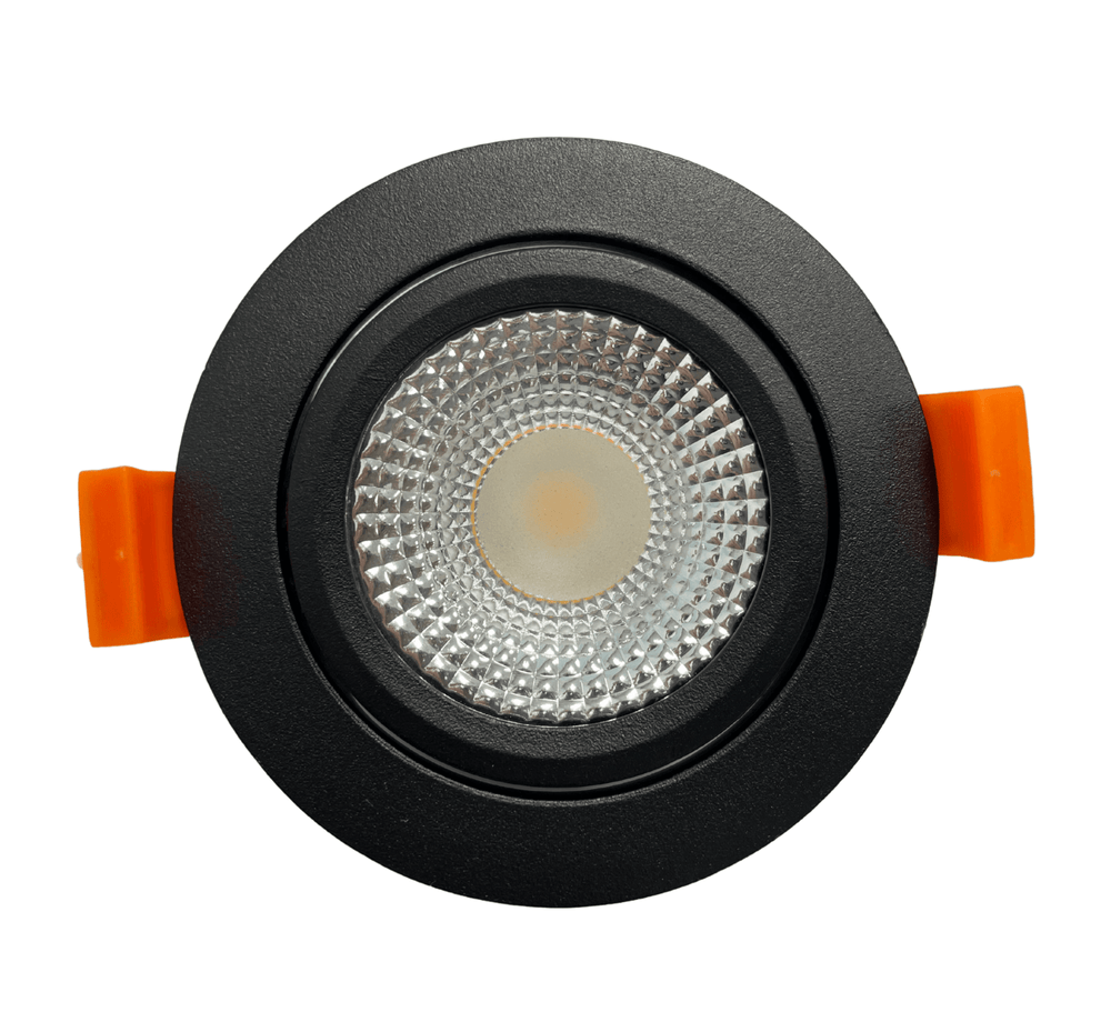 Spot encastrable LED 85mm ip65 noir 5w dim to warm pour salle de bain