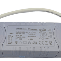 Driver LED dimmable découpage de phase Triac 27-42V pour panneau LED 25W