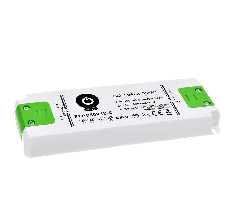 Adaptateur alimentation LED GLP 24V 50W 2.08A, driver dimmable pour éclairage LED 24V, IP20 CE RoHS