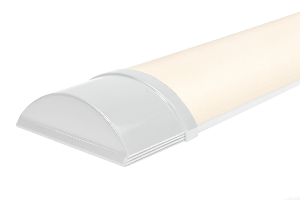 Réglette LED Spectrum 120cm 32W 3000K Blanc Chaud 4000 lumens IP20 Montage au Plafond ou Suspendu Blanc