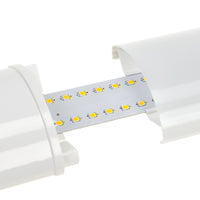 Réglette LED Spectrum 120cm 32W 3000K Blanc Chaud 4000 lumens IP20 Montage au Plafond ou Suspendu Blanc