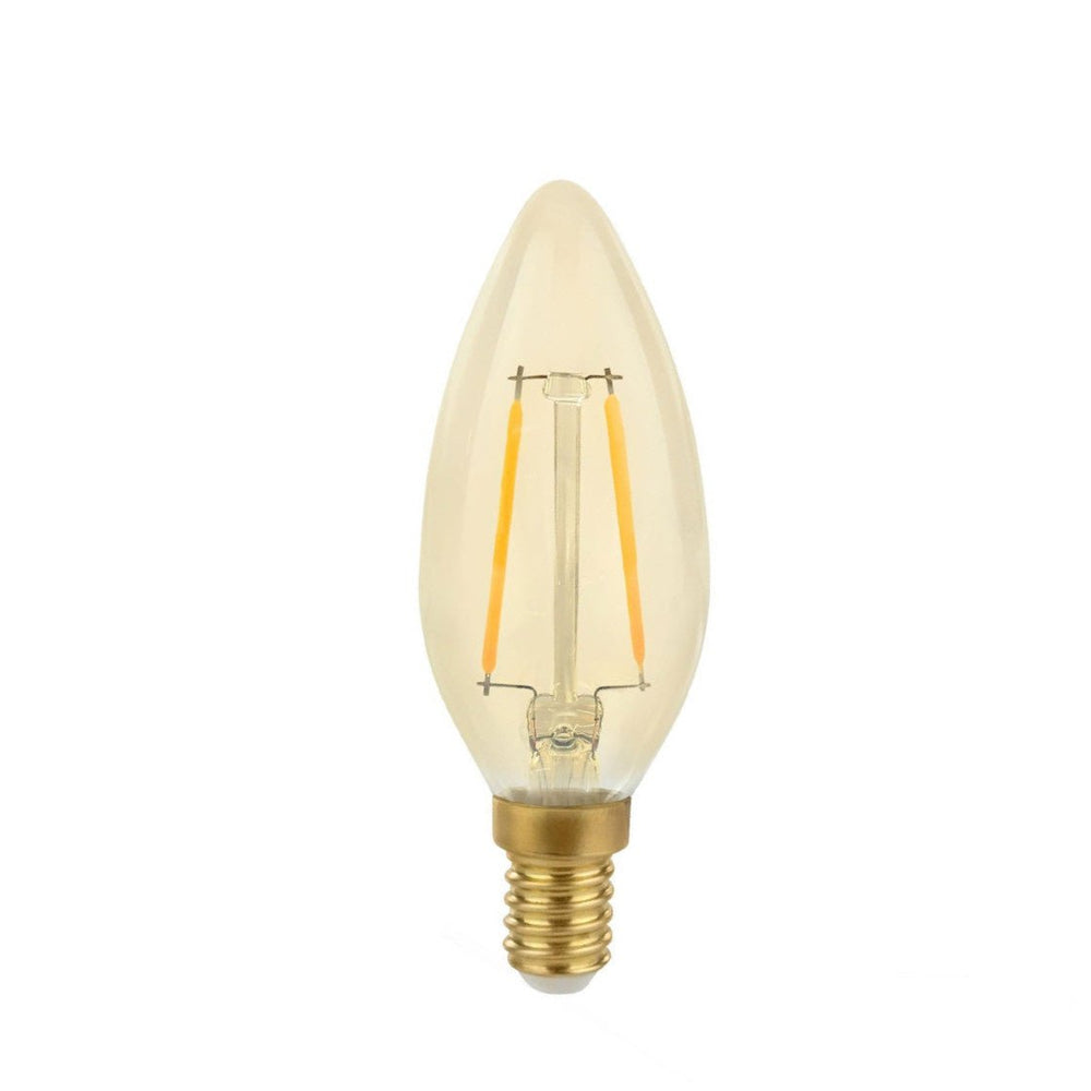Lampe à filament LED Spectrum E14 4.9W 2400K lumière chaude, remplace 50W avec 490 lumens, 360° angle de faisceau, non dimmable