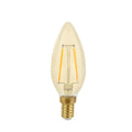 Lampe à filament LED Spectrum E14 4.9W 2400K lumière chaude, remplace 50W avec 490 lumens, 360° angle de faisceau, non dimmable