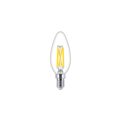 Philips Ampoule LED Bougie 3.4W E14 B35 Claire Warm Glow 2200-2700K dimmable 470 lumens 90CRI ampoule en verre