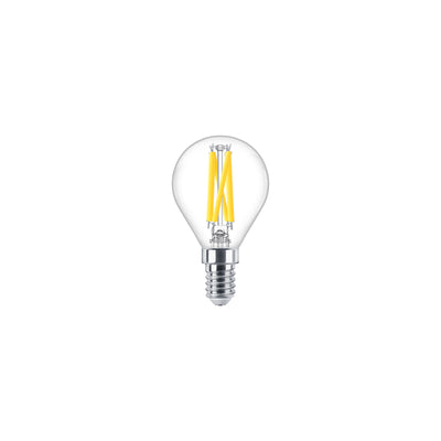 Philips MAS LEDLuster E14 P45 Ampoule en verre transparent 5.9W=60W 220-240V 2200K-2700K 806 lumens 90CRI Variable