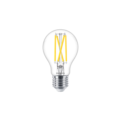 Philips MASTER Ampoule LED 5.9W E27 Verre Transparent Warm Glow 2200K-2700K 806 lumens CRI95 dimmable A60