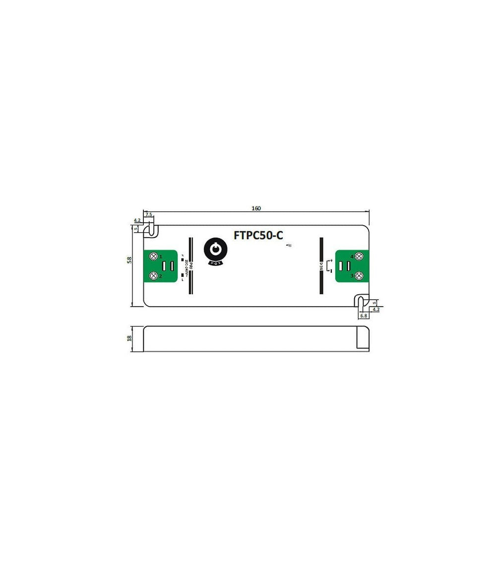 Adaptateur d'alimentation LED dimmable GLP 24V 50W pour éclairage LED