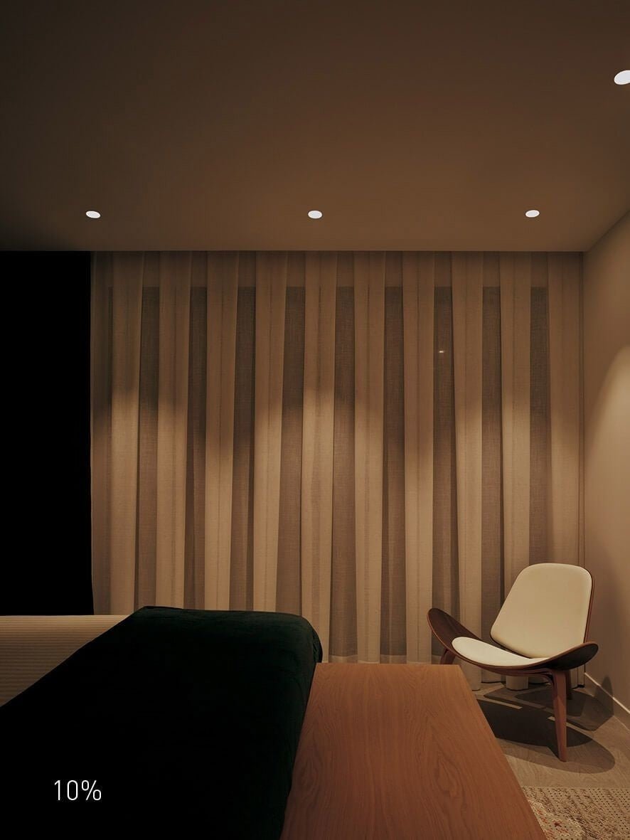Spot encastrable LED 85mm ip65 noir 5w dim to warm pour salle de bain