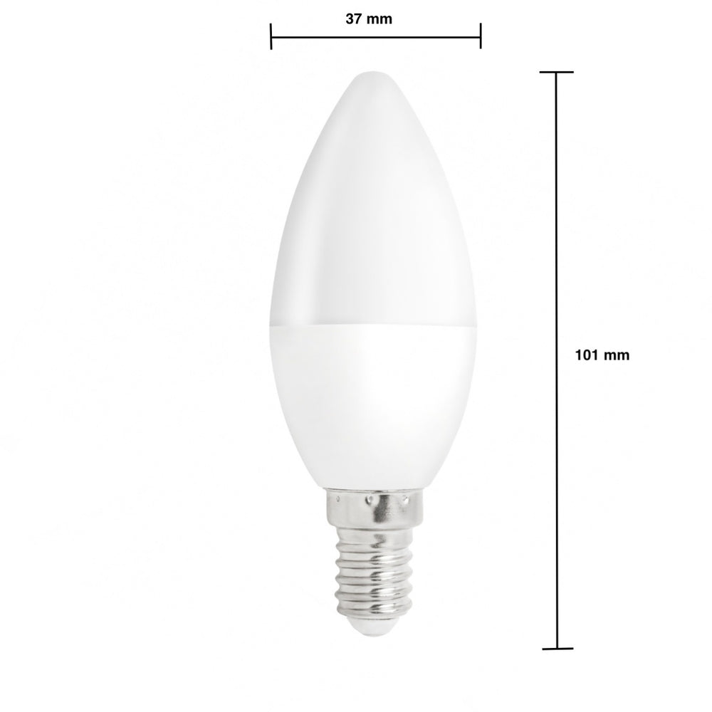 Spectrum LED candle bulb E14 1W 230V 3000K warm white 90 lumens 270° beam non dimmable
