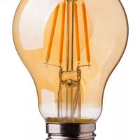 Lampe filament LED Lcb E27 A60 5W remplace 50W 2200K lumière extra blanche chaude