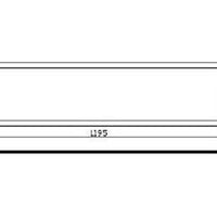 Panneau rétroéclairé LED 120x30cm 36W 3960 lumen 3000K blanc chaud UGR22 opal