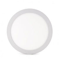 Plafonnier LED Spectrum rond 18W 3000K 1800 lumens IP20 Blanc montage en saillie ou encastré