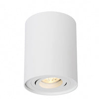 Spectrum tube round white LED ceiling spotlight with adjustable GU10 fitting