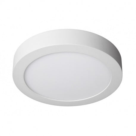 Plafonnier LED Spectrum rond 18W 3000K 1800 lumens IP20 Blanc montage en saillie ou encastré