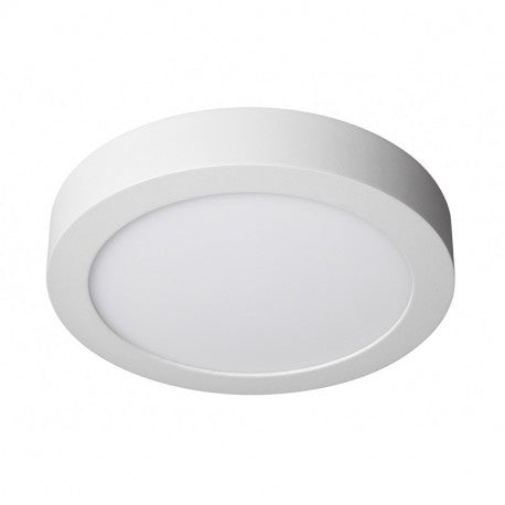 Plafonnier rond LED Spectrum 18W 1900 lumens 4000K en saillie ou encastré Blanc IP20 IK06 230V