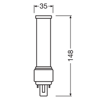 Lampe LED PLC 7W 840 Blanc Froid G24D-2 2 broches, 230V, remplace CFL 18W, éclairage économe en énergie pour vous