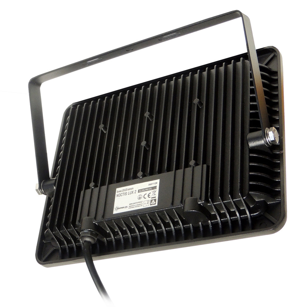 Projecteur LED Spectrum avec détecteur de mouvement PIR 20W 230V 1700 lumens 3000K IP44 Boîtier noir utilisation extérieure