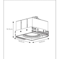 Lucide trimless recessed spotlight 1xGU10 white - perfect for modern LED lighting solutions