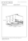Lucide trimless recessed spotlight 1xGU10 white - perfect for modern LED lighting solutions