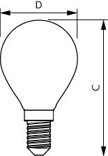 Philips CorePro LEDLuster P45 E14 2.2W 2700K 250 lumens ampoule mate blanc chaud non dimmable