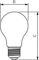 Ampoule LED Philips E27 927 A60, 2700K blanc chaud, 806 lumens, dimmable