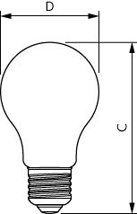 Ampoule LED Philips 3.4W E27 A60 blanc chaud 2700K 470 lumens
