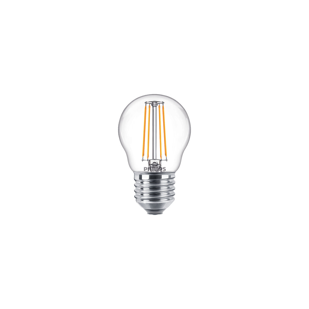 Philips CorePro LED Luster 4.3W E27 2700K Blanc Chaud Transparent Ampoule 470 lumens Non-Variable