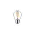 Philips CorePro LED Luster 4.3W E27 2700K Blanc Chaud Transparent Ampoule 470 lumens Non-Variable
