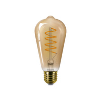 Philips MASTER Value Ampoule LED Décorative E27 ST64 4W 1800K Verre Ambré Gradable