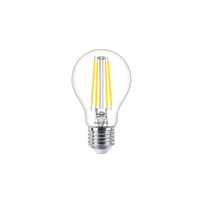 Ampoule LED Philips 5.9W E27 A60 Transparente 2700K Blanc Chaud 806 lumens dimmable 90CRI 220-240V