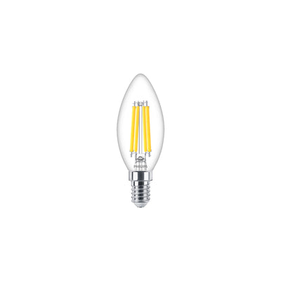Philips LED Candle Bulb E14 B35 3.4W 40W Equivalent 2700K Warm White 470 lumens Dimmable Clear 90CRI