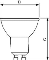 Philips CorePro LEDspot GU10 3W 3000K 230 lumens 36D dimmable PAR16 spotlight