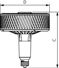 Philips TForce LED Highbay Lamp 95W E40 4000K Cool White 13000 lumens 120° Beam 220-240V CE RoHS