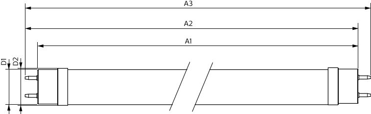 Philips MASTER Value LEDtube T8 1200mm 14W 3000K 2000 lumens G13 Verre Mat 220-240V CRI 80 CE RoHS