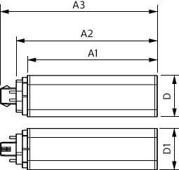 Philips CorePro LED PLT HF 15W GX24q-3 3000K 1620 lumens lampe de rechange 4 broches, Finition blanche, CE RoHS