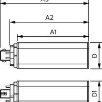 Philips CorePro LED PLT HF 9W 4000K GX24q-3 4P lamp, 1100 lumens, CRI 82, matte finish, 120° beam