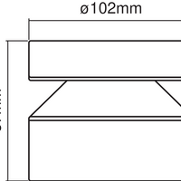 Ledvance ENDURA Style Cylinder Plafonnier LED Extérieur 6W 3000K IP44 Acier Inoxydable