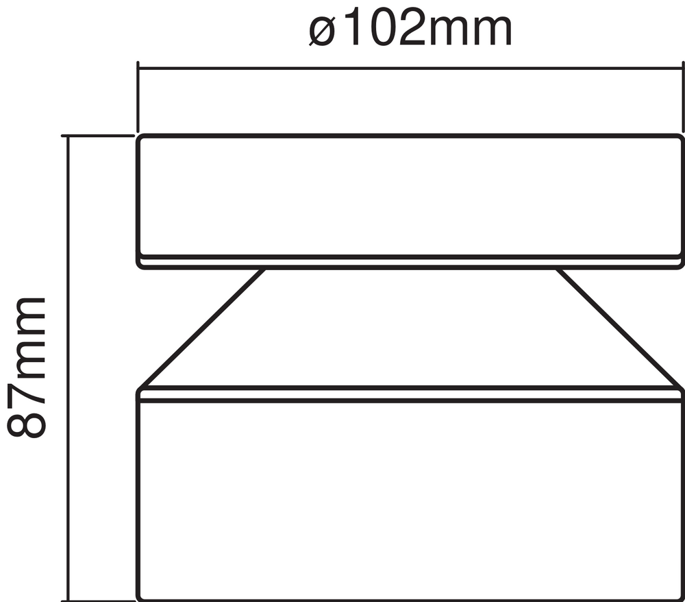 Ledvance ENDURA Style Cylinder Outdoor LED Ceiling Light 6W 3000K IP44 Stainless Steel