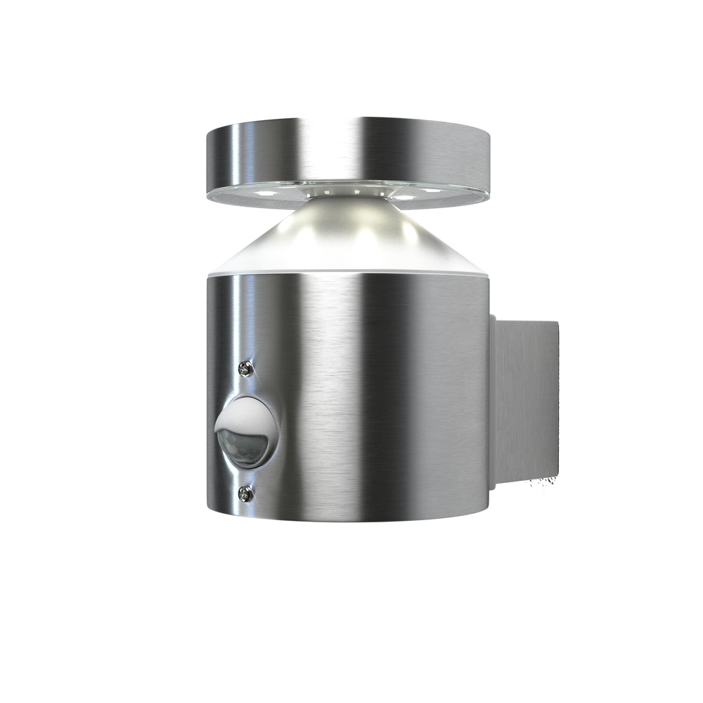 Ledvance ENDURA Style Cylinder Wall Sensor LED Outdoor Light 6W 3000K Stainless Steel IP44