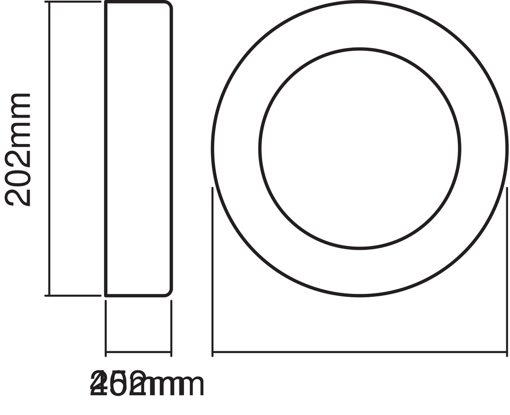 Applique et plafonnier LED Ledvance ENDURA Style Ring 13.5W 3000K 480 lumens Gris Foncé IP44 IK07