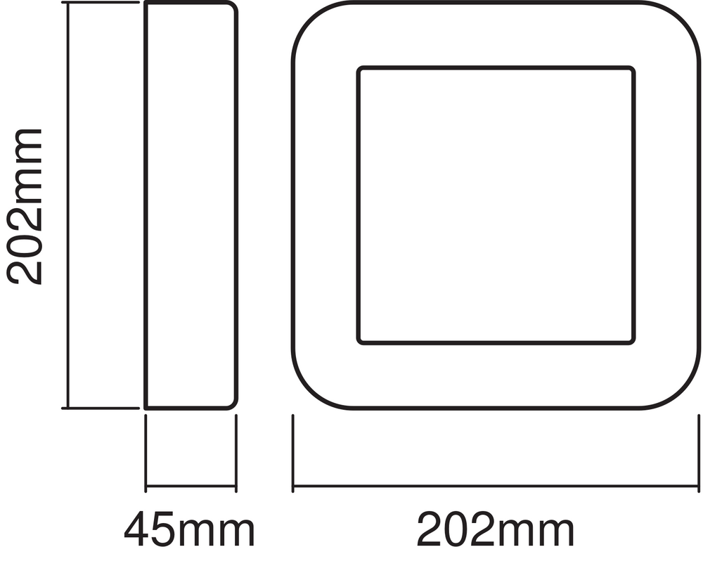 Ledvance ENDURA Style Square applique murale LED 13.5W 3000K Gris Foncé IP44 IK07 montage en surface extérieur