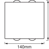 Applique murale LED Ledvance ENDURA Style UpDown Deco II 11W 3000K Gris Foncé IP44 éclairage extérieur