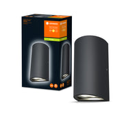 Ledvance ENDURA Style UpDown Applique Murale LED Extérieure 12W 3000K 700 lumens IP44 Gris Foncé Aluminium Moulé sous Pression